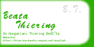 beata thiering business card